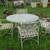 Round Glass Patio Table with 4 chairs 3 thumbnail