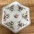Vintage Porcelain And Ceramic Floral Platter With Birds & Butterflies 2 thumbnail