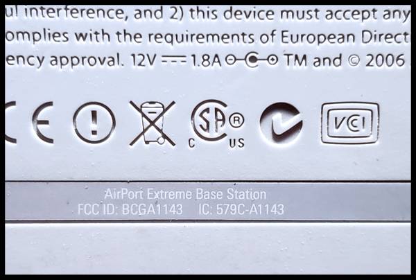 AirPort Extreme base station A1143, used, works great 1-owner - $25 (Bloomington, IN)63470971037443122
