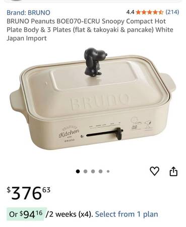 Bruno Compact Hot Plate Body & Plates 1