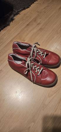 Men's Red Leather Steve Madden Shoes size 12 1