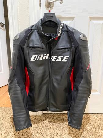 Size 52 Dainese Jacket Perforated Leather G. Racing D1 Pelle 1