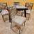 Italian dining room set, extendable square table 4 double-cover chairs 2 thumbnail
