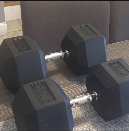 2- 90 Lb Hex Dumbbells 1