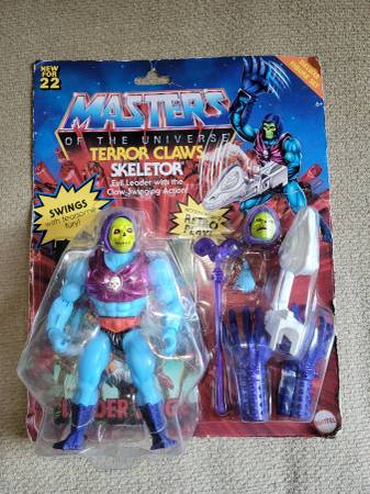 2022 MASTERS OF THE UNIVERSE TERROR CLAWS SKELETOR NEW IN PACKAGE 1