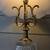 Vintage MCM Hollywood Regency Ornate Crystal Brass Base Lamp 5 thumbnail