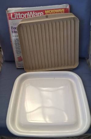 Littonware Microwave Bacon/Meat Tray and MicroBrowner Grill 1