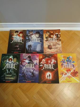 7 AMULET graphic novels by Kazu Kibuishi 1