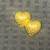 Anne Klein Gold Tone Heart Nugget Brooch Pin 1 thumbnail