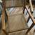 4- indoor /outdoor Teak bistro chairs with caning backs 4 thumbnail