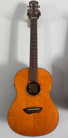 YAMAHA CSF-TA Transacoustic Parlor Acoustic-Electric Guitar 1