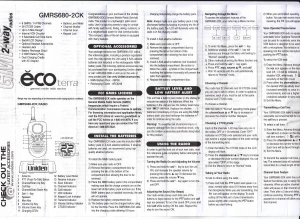 Uniden 2-way radios 1
