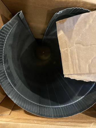 10” x 60”’ galvanized round duct straight piece 1