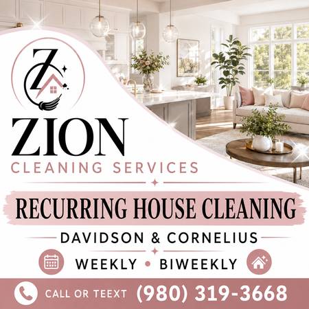Recurring House Cleaning | Davidson & Cornelius | Weekly/Biweekly 1