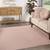 7'x7' Blush Pink Square Rug Like New 5 thumbnail