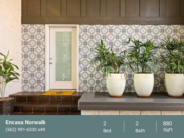$3,040 / 2br - 880ft2 - Almacenamiento adicional, lavaplatos, triturador de basura, microondas (Norwalk, CA)63829303853441123
