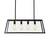 Morley 4-Light Black Chandelier with Clear Glass Shade 2 thumbnail