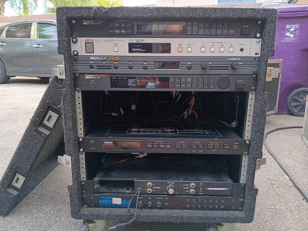 Synth Rack with Roland GM 70 Akai ME-30P Proteus 1 and more 1