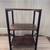 End Table with 3-Tier Storage Shelves,Modern Rustic Brown & Black Meta 2 thumbnail