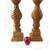 1990s Large Umber Yellow Ceramic Pillar Candle Holders- a Pair 5 thumbnail