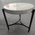 Designer side coffee table 22" diameter round polished concrete stone modern 5 thumbnail