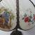 Vintage Slag Glass Lamp w Asian Japanese Oriental Geisha Scenes 6 thumbnail