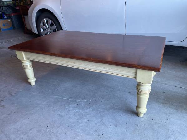 Pottery Barn Wood Coffee Table 1