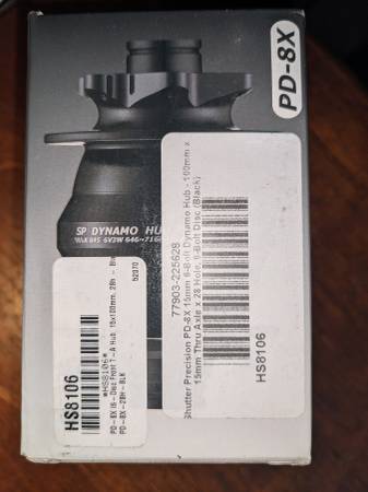 Cubo dinamo Shutter Precision PD-8X, 12 x 100, 28h - $15063438034322049123