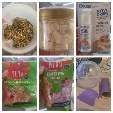 Hamster Food/Treats & Accessories 1