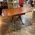 Vintage Duncan-Phyfe Drop-Leaf Dining Table with 4 Rose-Back Chairs 4 thumbnail
