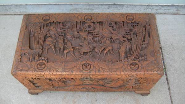 Carved chest storage 1