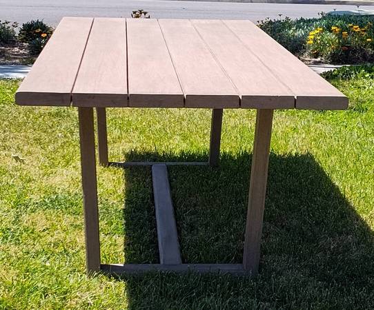 Restoration Hardware Belize Solid Teak 96" Rectangle Table 1