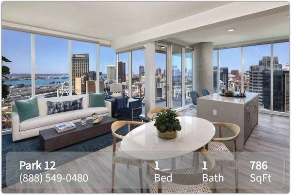 $3,771 / 1br - 786ft2 - Your new home awaits! 1 bed, 1 bath in a stellar location. (San Diego - East Village)63663905399681121