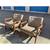Modern Walnut Mid Century Style Lounge Chairs in Gray Leather. - Pair 3 thumbnail