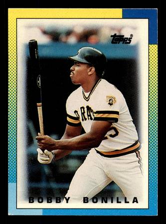 1990 Topps Mini Leaders #71 Bobby Bonilla Pirates Baseball Card 1