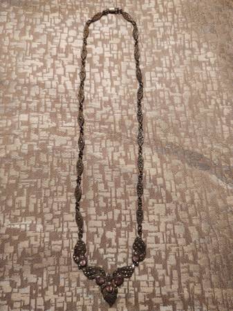 ***STERLING SILVER NECKLACE WITH STONES*** 1