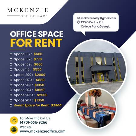 $550 / 200ft2 - FREE TV FOR THE MONTH OF OCTOBER! OFFICE SPACE AVAILABLE (Jonesboro)63964398589699120