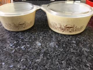 VINTAGE PYREX  MUSHROOM 🍄 BOWLS 1