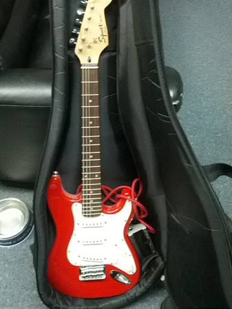 Squier Mini Stratocaster Electric Guitar Indonesia Dakota Red 1