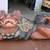 Japanese Large Hand Carved Wood Komainu sculpture Statue 2 thumbnail