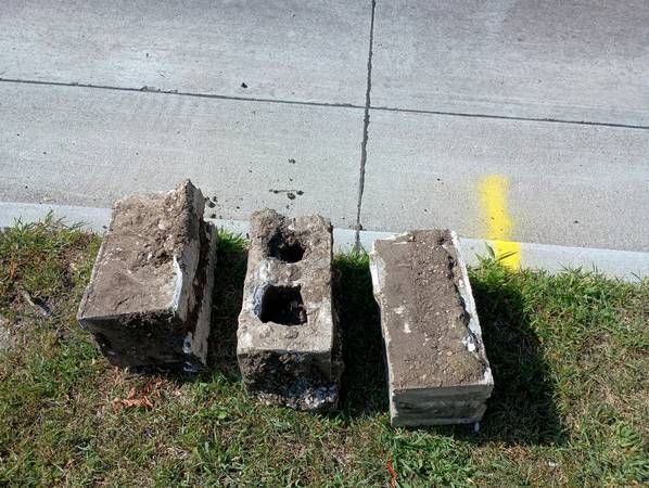 Cement cinder blocks and cement foundational ours 1