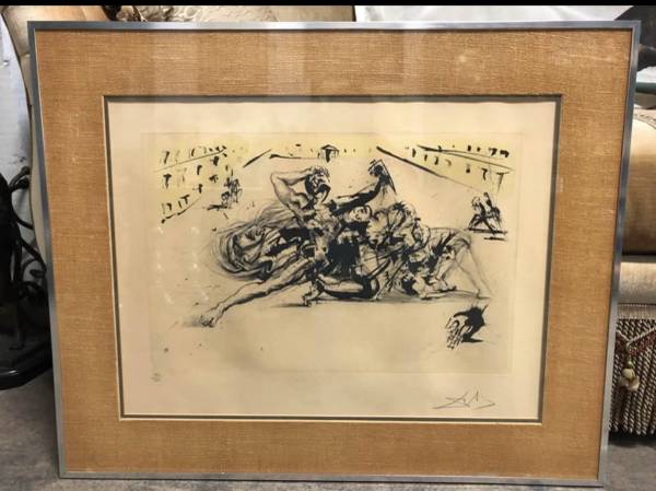 Salvador Dali Signed Lithograph Ltd Ed 182/250 1