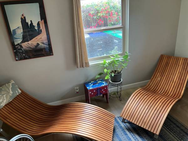 Tommy Bahama Teak Chaise Lounges - “Tres Chic” model - near mint 1