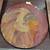 vintage folk art painting on barrel lid American Indian chiel portrait 2 thumbnail