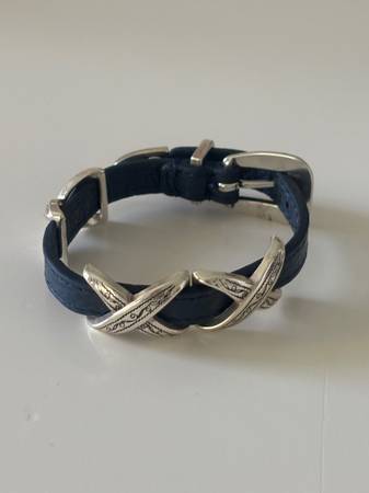 Brighton Navy Blue leather bracelet 1
