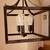 Chandelier pendent ceiling lamp fixture farm house style black matt 2 thumbnail