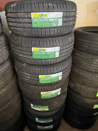 225/50/17 TBB Tires Installed And Balanced / Llantas Nuevas Instaladas 1