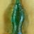 Vintage Green Glass Fish Bottle 1 thumbnail