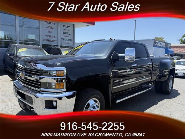 2015 Chevrolet Silverado 3500 HD LT - DULLY ** TÍTULO LIMPIO ** EQUIPADA - $27,999 (LLAME AL 916-545-2255 * 7 STAR AUTO SALES // 5000 MADISON AVE)63472753344003122