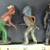 3 Old Metal Toy Figures 2 Indian 2 thumbnail